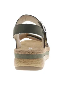 Nu-pieds/sandales femme vert