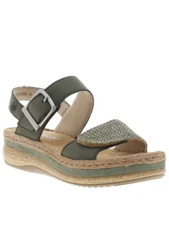Nu-pieds/sandales femme vert