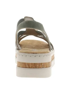 Nu-pieds/sandales femme vert