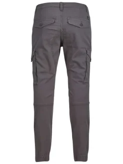 Pantalon Cargo Paul Flake anthracite uni avec une coupe slim