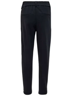 Pantalon Chino marine uni avec une coupe slim et liens à nouer