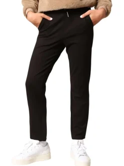 Pantalon Chino noir coupe slim avec cordon de serrage à la taille
