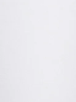 Pantalon blanc uni avec une coupe slim et une taille intermédiaire
