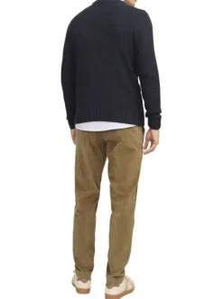 Pantalon camel en coton Chino Ace Corduroy en velours avec une coupe slim