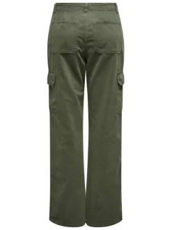 Pantalon Cargo Onlmalfy Cargo Pant Pnt Noos en coton kaki uni coupe regular fit