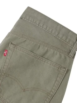 Pantalon chino 568 aspect carpenter en coton kaki à coupe droite