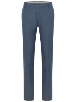 Pantalon Chino Daytona en coton bleu à coupe droite et poches plaquées