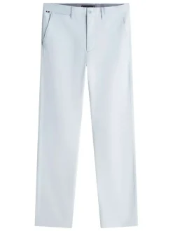 Pantalon chino Denton en coton ciel à coupe droite pourvu de poches plaquées
