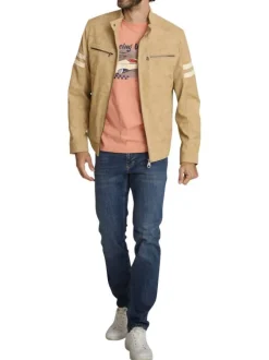 Pantalon chino en coton indigo uni avec une coupe ajustée et une taille basse