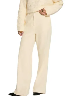 Pantalon Chino en coton pourvu d'une coupe bootcut et de passants pour ceinture