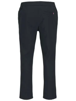 Pantalon Chino Jpstace Neo Jogger en coton mélangé marine uni à coupe droite