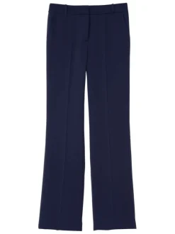 Pantalon Chino marine uni avec une coupe Regular fit et 4 poches