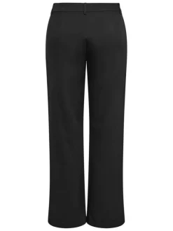 Pantalon chino noir coupe bootcut pourvu de passants pour la ceinture