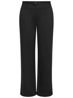 Pantalon chino noir coupe bootcut pourvu de passants pour la ceinture