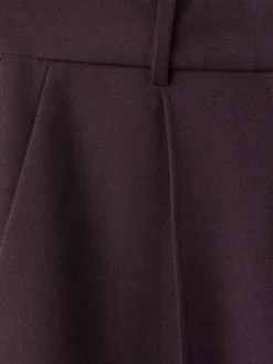 Pantalon chino violet uni avec une coupe bootcut et 4 poches