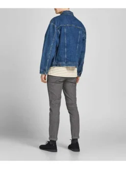 Pantalon coupe chino et slim fit Marco Fury en coton mélangé gris