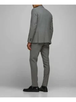 Pantalon de costume Solaris gris uni coupe slim
