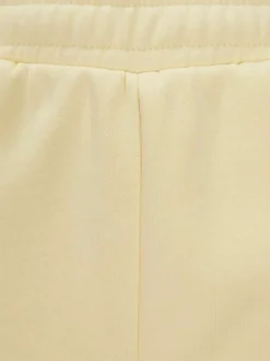 Pantalon de jogging en coton mélangé jaune avec coupe relaxed fit et 2 poches