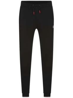 Pantalon de jogging en coton noir avec une coupe skinny