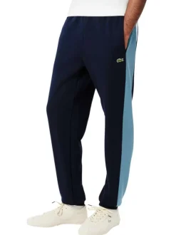 Pantalon de jogging en coton tricolore avec une coupe regular fit