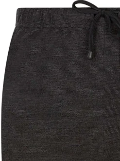 Pantalon de Pyjama noir uni avec un cordon à nouer à la taille