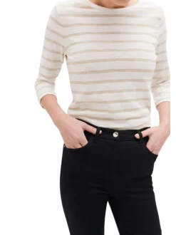 Pantalon en coton mélangé noir avec une coupe slim et une taille intermédiaire