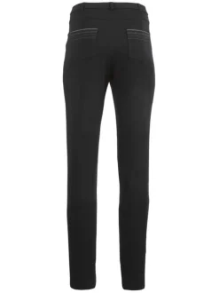 Pantalon femme droit uni noir