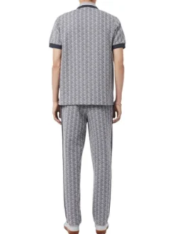Pantalon jogging gris à coupe slim pourvu d'une taille élastique