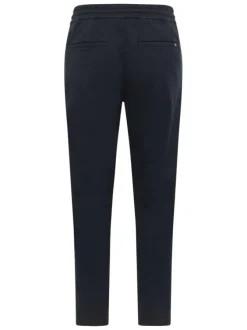 Pantalon Jogging Milano Jogger marine à coupe droite avec taille élastiquée