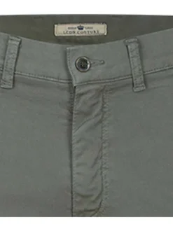 Pantalon kaki pour homme en maille nid d'abeille coupe slim YOUNG