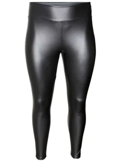 Pantalon legging noir avec une coupe skinny fit et une taille intermédiaire
