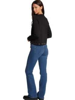 Pantalon 5 Poches en coton mélangé stone uni à coupe skinny avec poches à rabats