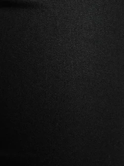 Pantalon 5 Poches noir uni avec des liserés et une coupe slim