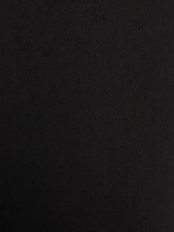 Pantalon 5 poches noir uni à coupe slim avec bouton et rivets chromés