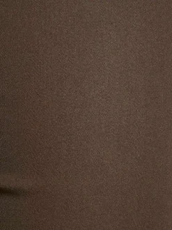 Pantalon 5 Poches taupe uni avec une coupe slim et des liserés