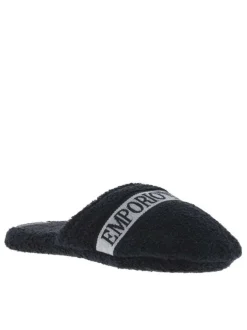 Pantoufles marine en coton éponge