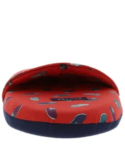 Pantoufles ouvertes Pantouflard rouges à motif pantoufles multicolores