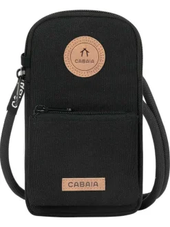 Pochette noire à bandoulière amovible pour téléphone portable