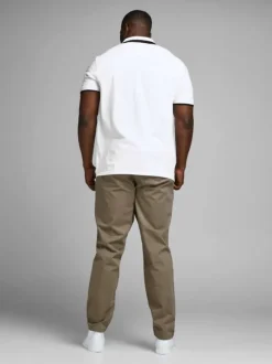 Polo blanc pour homme avec logo en coton coupe droite PAULOS