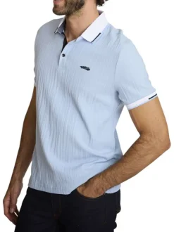 Polo homme bleu