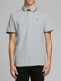 Polo PAULOS en coton avec une coupe droite, un col boutonné et logo brodé