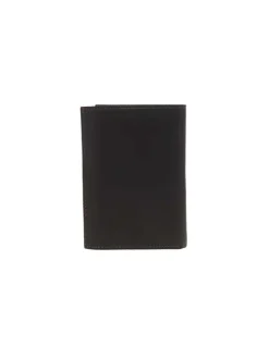 Portefeuille en cuir marron avec emplacements pour carte et poche monnaie