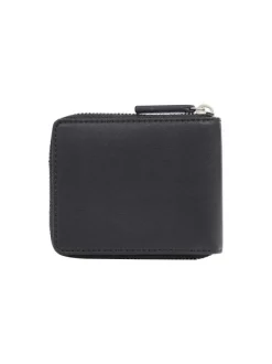 Porte feuille homme noir imprimé logo