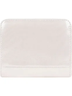 Portefeuille Medium Honolulu écru uni brillant en simili cuir