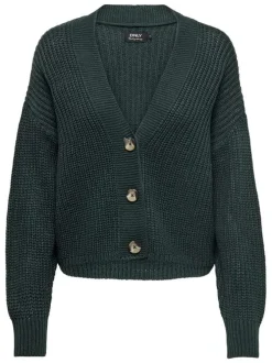 Pull beige uni pourvu de manches longues et d'une coupe droite