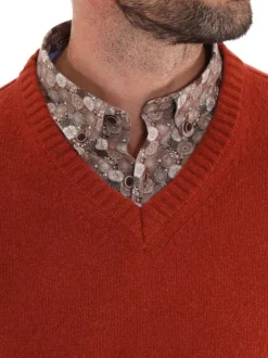 Pull en laine anthracite uni avec extrémités en bord-côte et renforts aux coudes