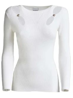 Pull femme blanc