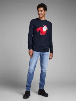 Pull homme bleu