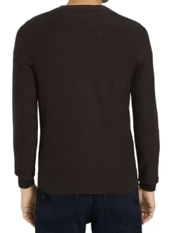 Pull homme droit uni bordeaux
