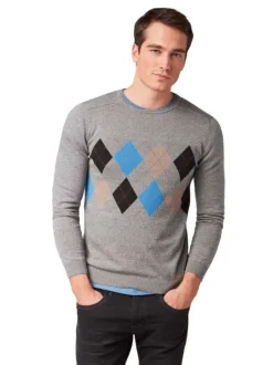 Pull homme gris